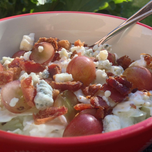 Tommy's Blue Cheese Coleslaw (with Bacon and Grapes)