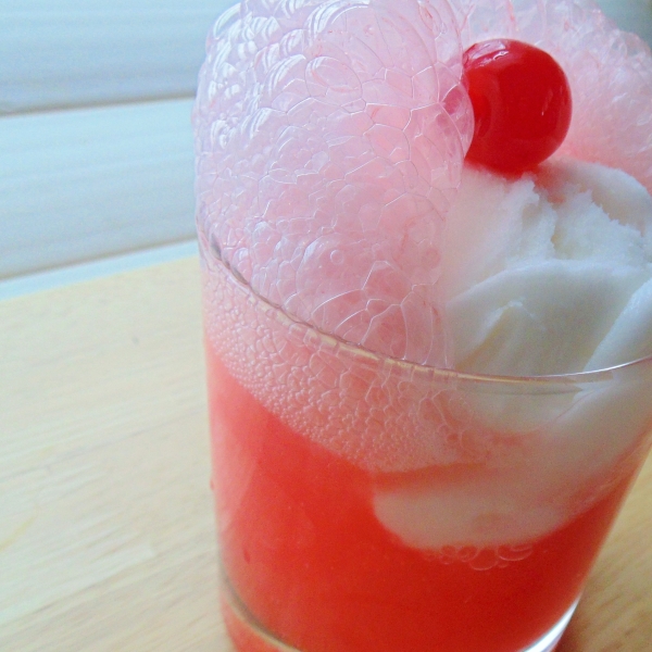 Shirley Temple Ice Cream Float