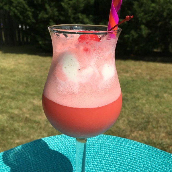 Shirley Temple Ice Cream Float