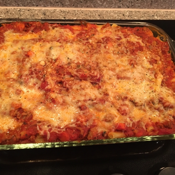 Baked Ziti with Ground Turkey