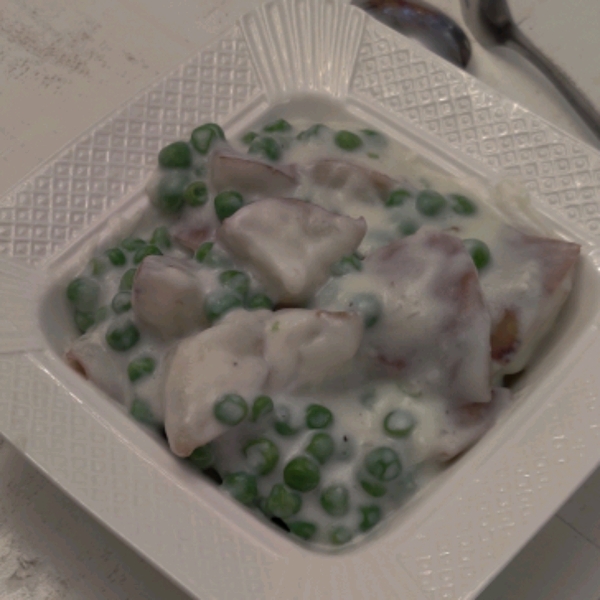 Creamed Peas and New Potatoes