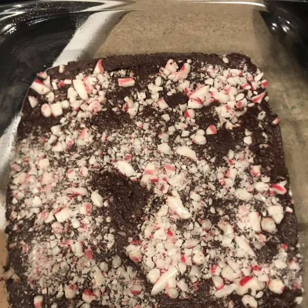 Dark Chocolate Peppermint Fudge