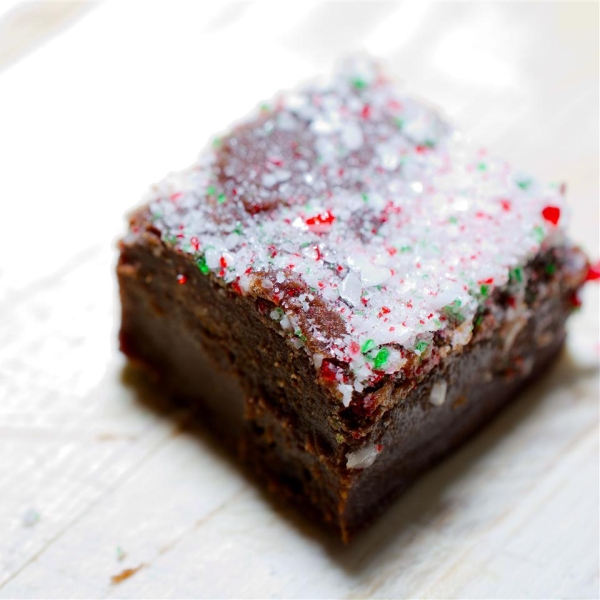 Dark Chocolate Peppermint Fudge