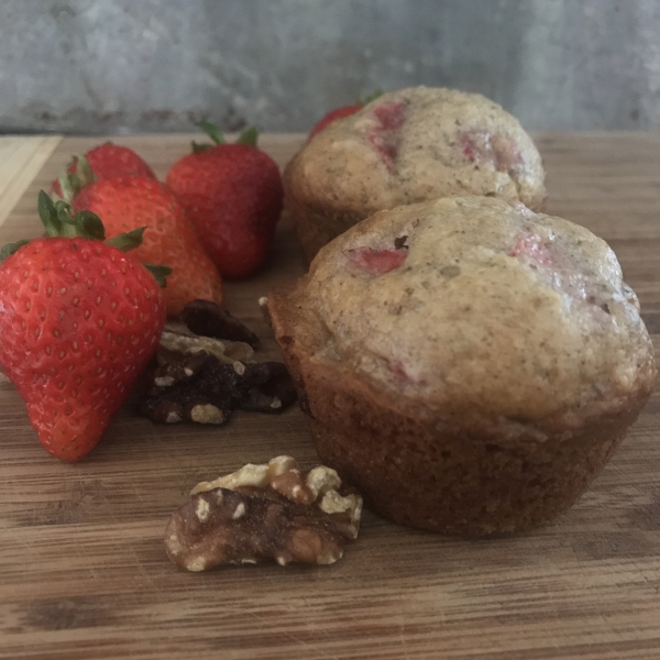 Strawberry Nut Muffins