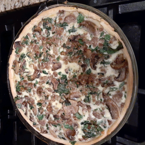 Sausage Mushroom Quiche