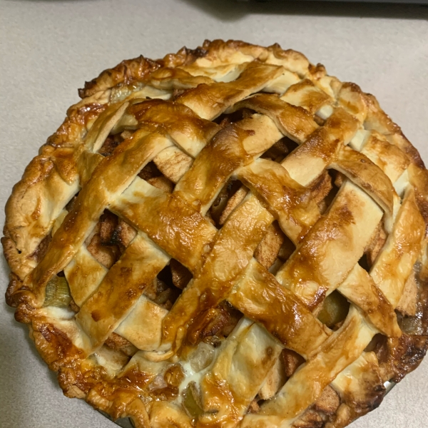 Fast Apple Rhubarb Pie