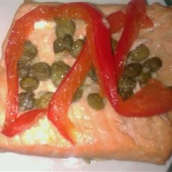 Bell Pepper and Lemon Salmon