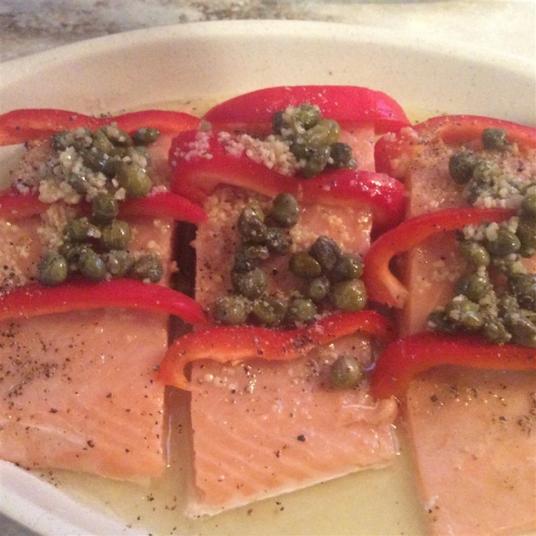 Bell Pepper and Lemon Salmon