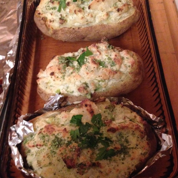 Garden Stuffed Baked Potatoes