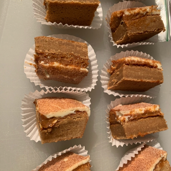 Caramel Snickerdoodle Bars