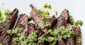 Tuscan Skirt Steak with Salsa Verde