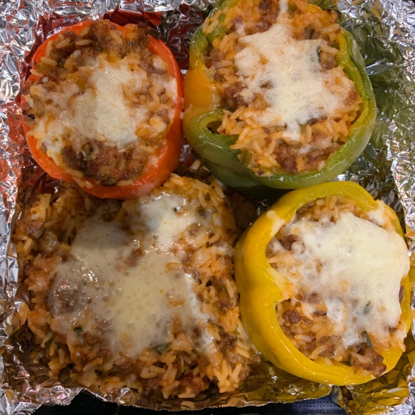 Sausage and Rice Stuffed Peppers