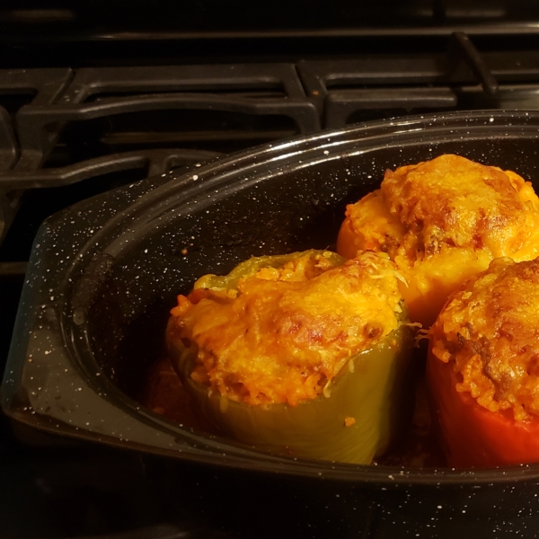 Sausage and Rice Stuffed Peppers