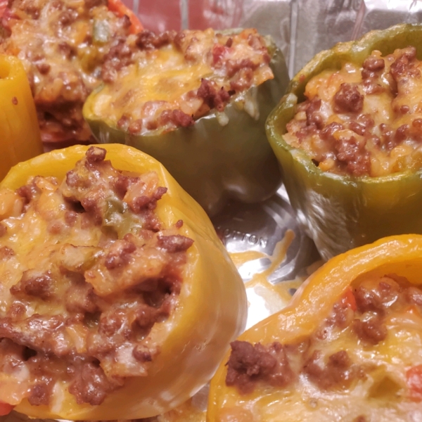 Sausage and Rice Stuffed Peppers