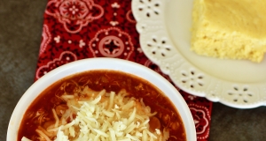 Smoky Shredded Chicken Chili