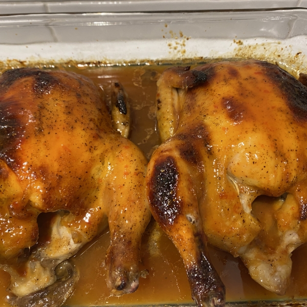 Orange Cornish Hen for Two