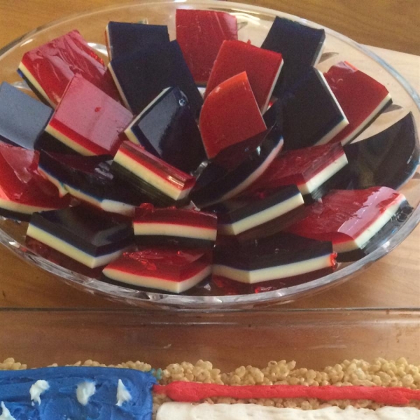 Fourth of July Layered Gelatin