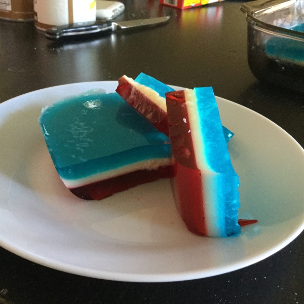 Fourth of July Layered Gelatin