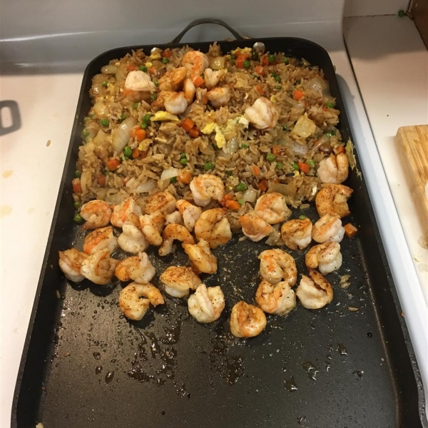 Japanese Shrimp Fried Rice with Yum Yum Sauce