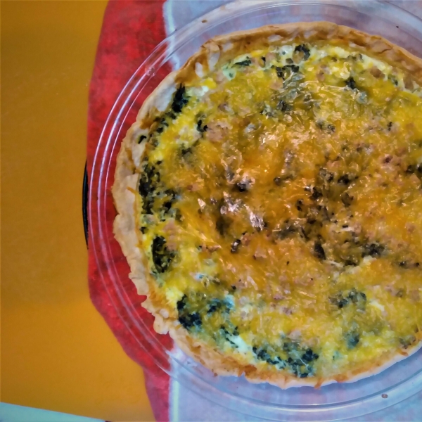 Spinach Quiche with Chicken