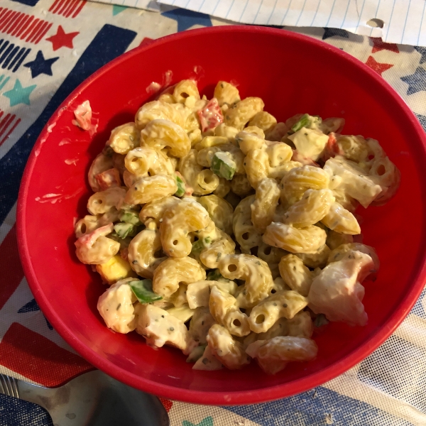 Herbed Macaroni Salad with Shrimp