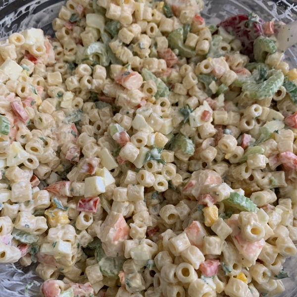 Herbed Macaroni Salad with Shrimp