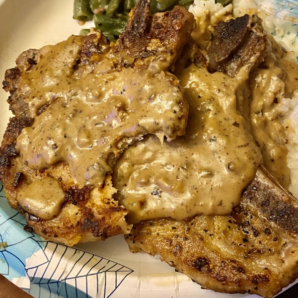 Creamy Herbed Pork Chops