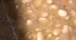 Slow Cooker Southern Lima Beans and Ham