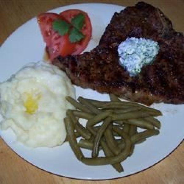 Ancho Chile Rubbed Venison Steaks with Lime-Cilantro Butter