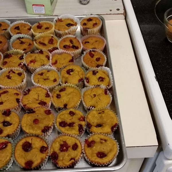 Butternut Squash and Cranberry Muffins