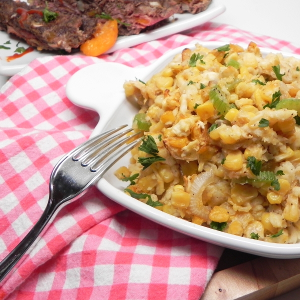 Corn Casserole with Crackers