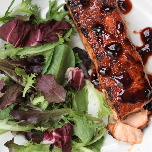 Blueberry-BBQ Salmon