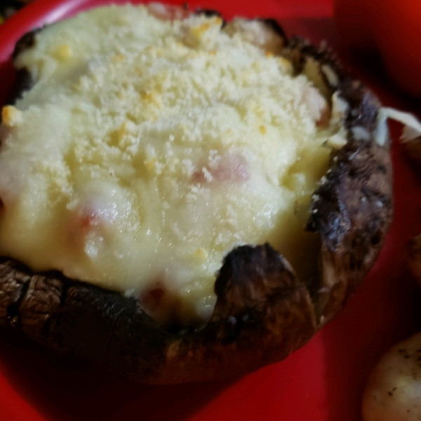 Grilled Stuffed Portobello Mushroom Caps