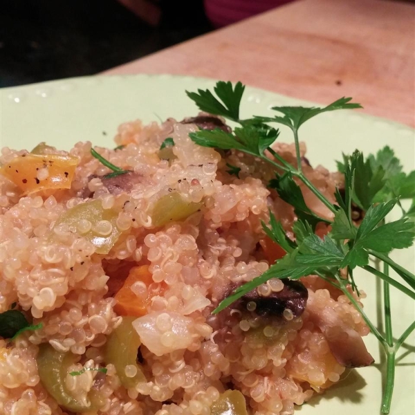 Quinoa and Pepper Pilaf