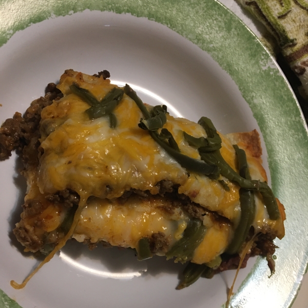 Mexican Lasagna with Cactus