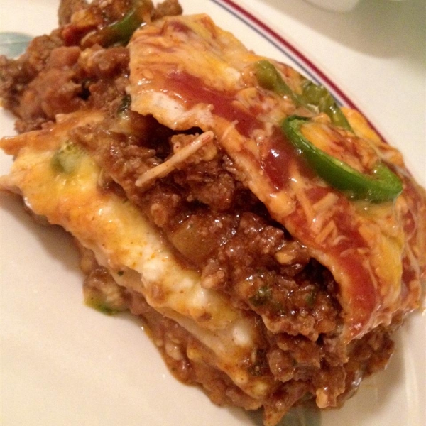 Mexican Lasagna with Cactus