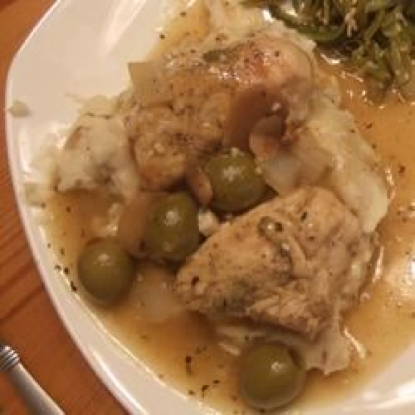 Easy Olive Martini Chicken