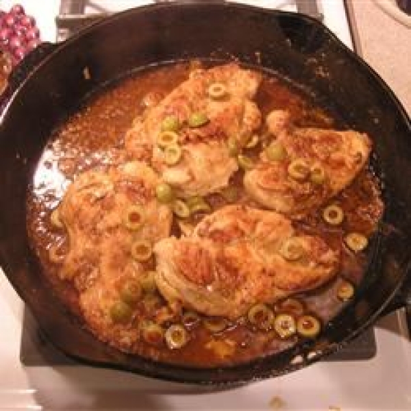 Easy Olive Martini Chicken