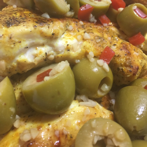 Easy Olive Martini Chicken