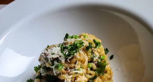 Mushroom and Pea Risotto