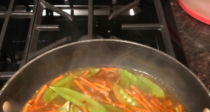 Stir-Fried Snow Peas and Carrots