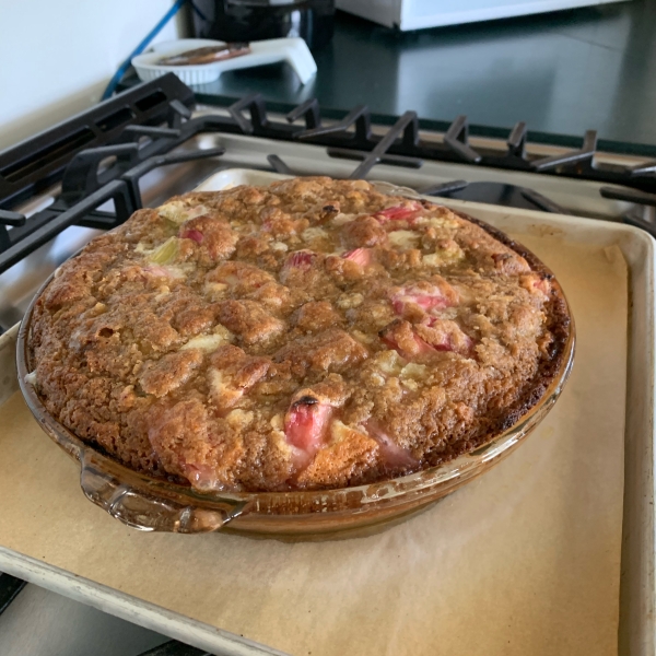 Rhubarb Sour Cream Pie