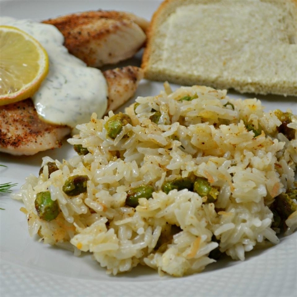 Coconut Rice with Edamame