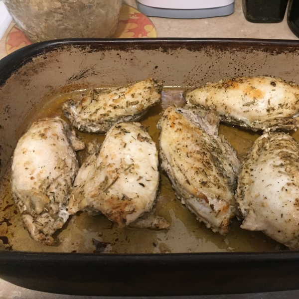Chicken Breasts with Herb Basting Sauce