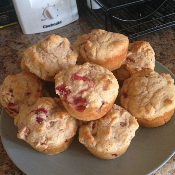 Whole Wheat Strawberry Muffins