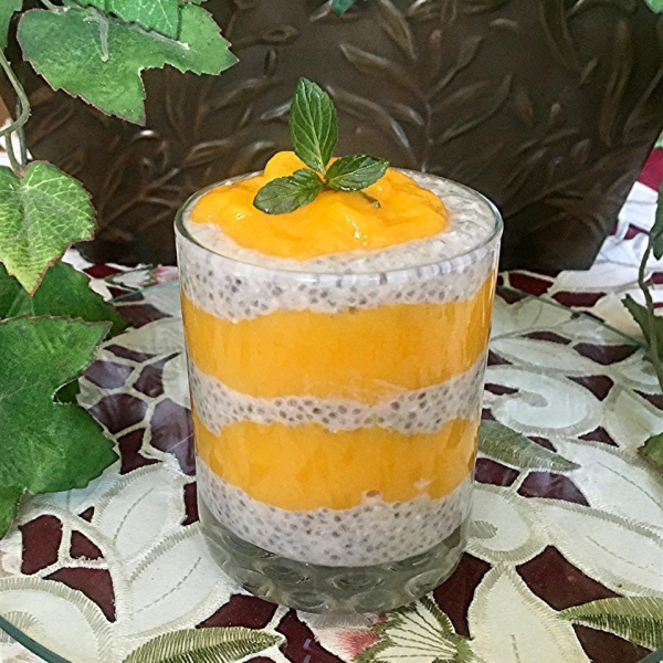 Mango, Coconut, and Chia Seed Pots