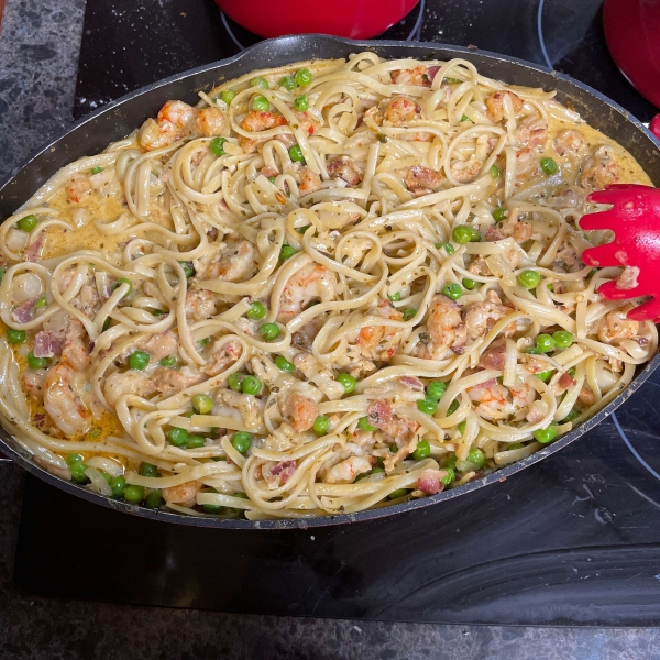 Amazing Shrimp and Langostino Lobster Linguine