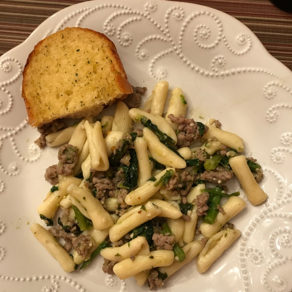 Jan's Cavatelli with Broccoli Rabe