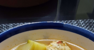 Mexican Chicken Meatball Soup (Sopa de Albóndigas de Pollo)