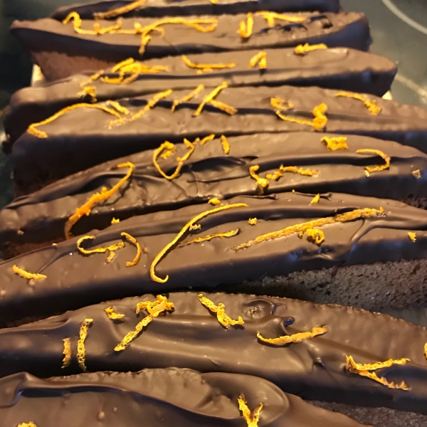 Chocolate Dipped Orange Biscotti